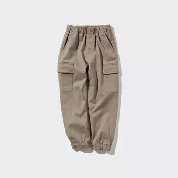 Джоггеры-карго Uniqlo Kids Ultra Stretch, бежевый