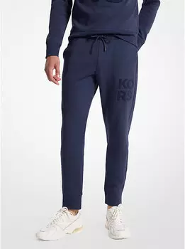Джоггеры Kors из хлопковой смеси Michael Kors, синий