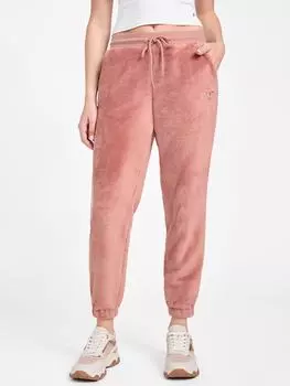 Джоггеры Lolly Sherpa Guess Factory, цвет roasted chestnut