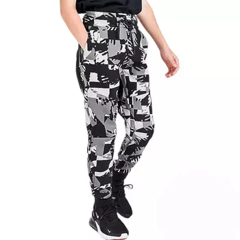 Джоггеры Nike Sportswear Allover Print Tech Fleece, серый/черный