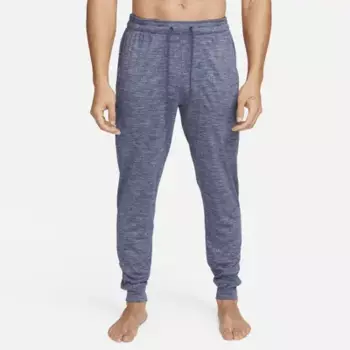 Джоггеры Nike Yoga, цвет Thunder Blue/Heather/Thunder Blue