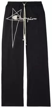 Джоггеры Rick Owens x Champion Dietrich Drawstring Joggers 'Black', черный