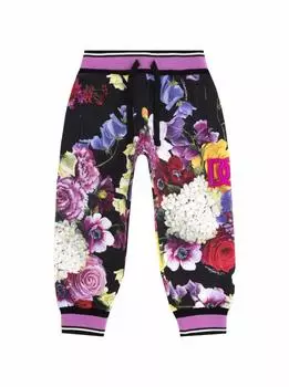 Джоггеры с цветочным принтом Dolce&Gabbana