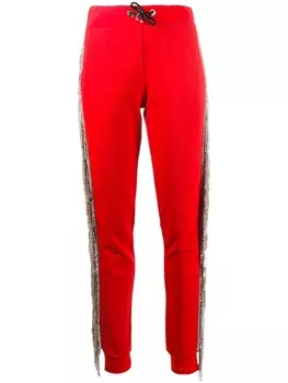 Джоггеры с кристаллами Philipp Plein, красный