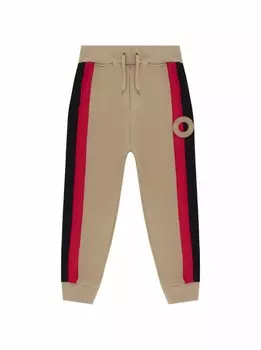 Джоггеры с логотипом Burberry, бежевый