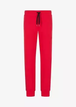 Джоггеры с логотипом из смесового органического хлопка Armani Exchange, красный