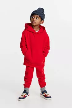 Джоггеры с начесом внутри H&M, красный