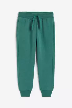 Джоггеры с начесом внутри H&M, зеленый