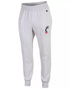 Джоггеры с обратным плетением Cincinnati Bearcats в серебристо-сером цвете Champion, цвет silver grey heather