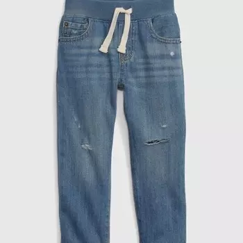 Джоггеры с потертостями Gap, синий