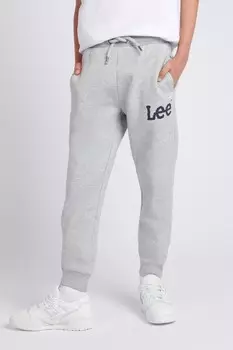 Джоггеры с узкими штанинами и манжетами Lee, серый