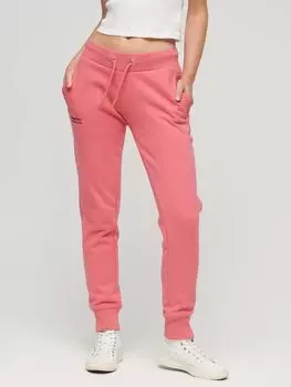 Джоггеры с вышитым логотипом Superdry, цвет Camping Pink