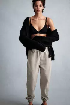 Джоггеры с высокой талией H&M, серый