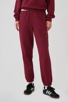 Джоггеры с высокой талией и манжетами Gap, красный