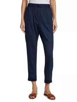 Джоггеры Saks Fifth Avenue из мягкой натуральной шерсти, темно - синий