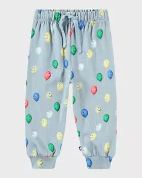 Джоггеры Simeon с воздушным принтом для мальчиков Molo, цвет Smiling Balloons