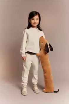 Джоггеры со складками на ногах H&M, бежевый
