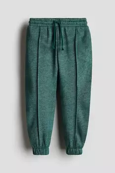 Джоггеры со складками на ногах H&M, зеленый
