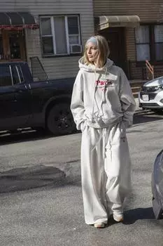 Джоггеры со слоганом ZARA, серый мергель