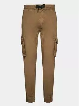 Джоггеры стандартной посадки Alpha Industries, бежевый