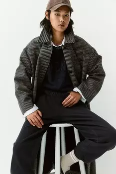 Джоггеры стираного вида H&M, серый