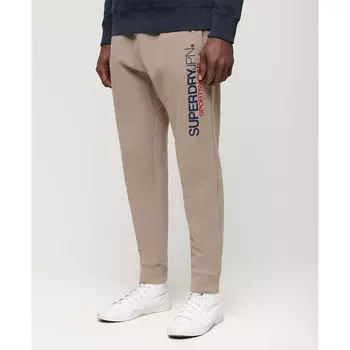 Джоггеры Superdry Sportswear Logo Tapered Joggers, бежевый