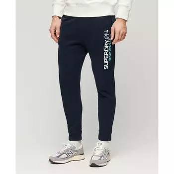 Джоггеры Superdry Sportswear Logo Tapered Joggers, синий