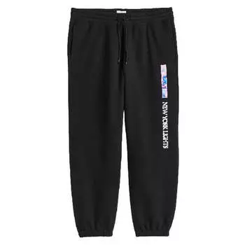 Джоггеры свободного кроя H&amp;M Relaxed Fit Joggers, черный