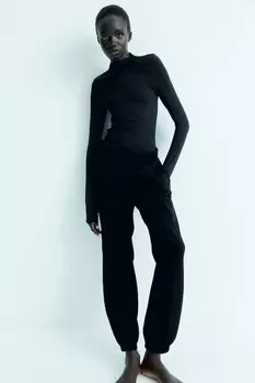 Джоггеры свободного кроя H&M, черный