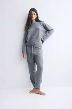 Джоггеры тонкой вязки H&M, серый