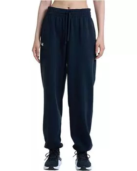 Джоггеры Under Armour Rival Fleece Oversized, черный/белый