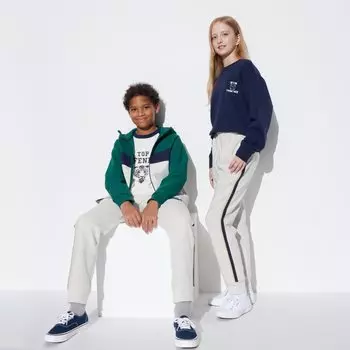 Джоггеры UNIQLO Dry стрейч, светло-серый