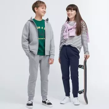 Джоггеры UNIQLO мягкие ультра стрейч, серый