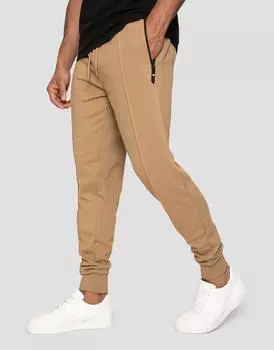 Джоггеры узкого кроя с манжетами 'Mickey' Threadbare, бежевый