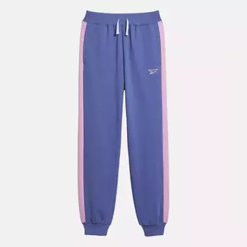 Джоггеры в полоску Reebok, фиолетовый
