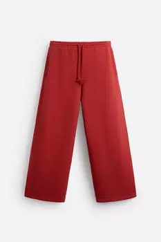 Джоггеры Zara Limited Edition Wide-leg, красный
