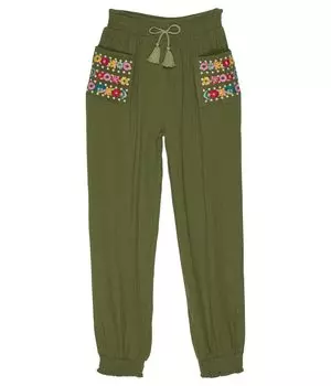 Джогггеры PEEK, Smocked Embroidered Joggers