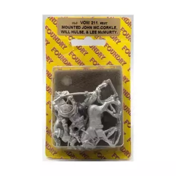 Джон Маккоркл, Уилл Халс и Ли Макмерти - верхом, Historical Miniatures - Old West (28mm)