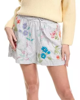 Джонни был Эванджелин Шорты Короткие Johnny Was, белый