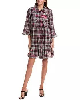 Джонни Уэс Легкое Ярусное Платье Johnny Was, цвет multi