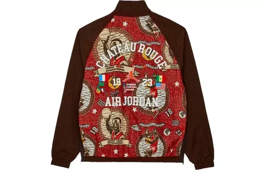 Джордан Мужская куртка Jordan, цвет Burgundy Red Brown