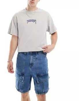 Джорты стандартной длины средней длины со вставками ASOS DESIGN