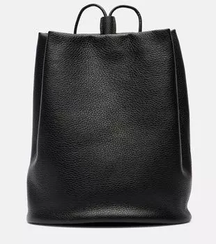 Джоу Средний кожаный рюкзак The Row, Black Ans