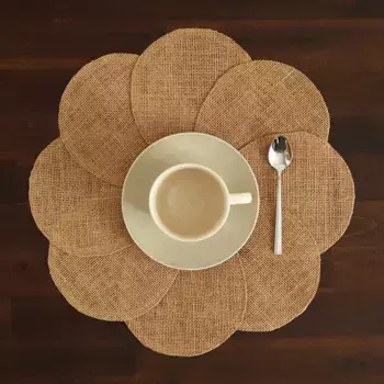 Джутовая подставка под столовые приборы Flor El Corte Ingls, поджаренный