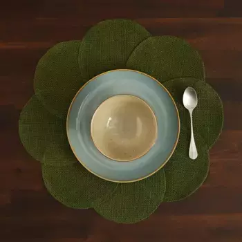 Джутовая подставка под столовые приборы Flor El Corte Ingls, зеленый
