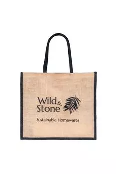 Джутовая сумка для покупок из мешковины Wild & Stone, коричневый