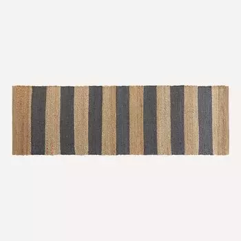 Джутовый летний коврик для прихожей Mati El Corte Ingls, темно-синий