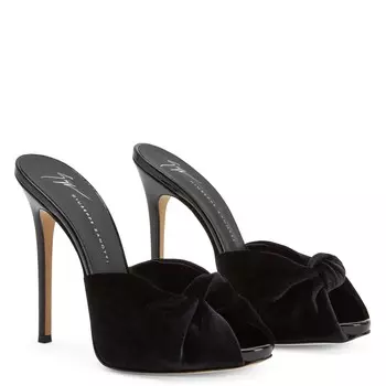 Джузеппе Занотти Бриджит Вельвет Giuseppe Zanotti, черный