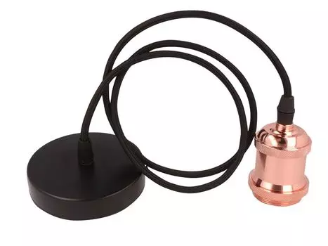 E27 LED Line Алюминиевый светодиодный подвесной светильник Подвесной светильник Лампа со шнуром 1 метр в розовом золоте LED-Line