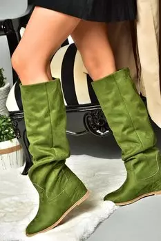 E735051702 Зеленые женские ботинки Fox Shoes